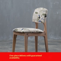 Chaise de salle à manger moderne minimaliste en bois massif avec dossier démontable pour la maison, les salles à manger, les restaurants et les salons de thé