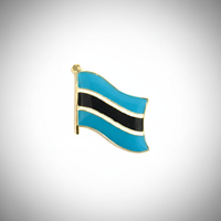 GREPAS GIFTS Épinglette drapeau du Botswana de 1 pouce, épinglette patriotique mondiale pour chapeau