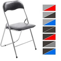 ÉCHANTILLON GRATUIT Felix Pliant Chaise De Cuisine En Métal Cadre avec Rembourré Siège En Plastique