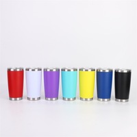 Gobelet à café Ojtor Electronic 500 ml en acier inoxydable 304, isolé sous vide, avec paille, logo personnalisé, couleur rose, maintien thermique 24/12 heures