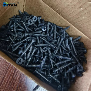 Tornillos Para Plâtre pour cloisons sèches <span class=keywords><strong>Vis</strong></span> pour cloisons sèches Noir 25Mm Filetage fin Fabricant - Product Image 1