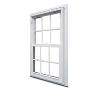 Fenêtres coulissantes horizontales en PVC blanc avec verre massif, moustiquaire magnétique en acier inoxydable, isolation thermique, étanches