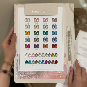 ชุดเจลทาเล็บแมวตาแมว 20 สี สำหรับขายส่ง ปลอดสาร TPO HEMA ไม่มีกลิ่น เจลแม่เหล็กสำหรับร้านทำเล็บ - Product Image 3