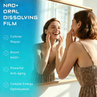 Film Dissoluble Oral NAD+ 300mg x 30 Films – Complément Santé OEM Prix Usine – Stimule les Niveaux de NAD, Réparation Cellulaire, Soutien Énergétique
