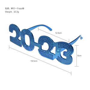 Vente en gros de fournitures de fête du réveillon du nouvel an, lunettes amusantes, lunettes de noël, fournitures de Photo, lunettes de fête du nouvel an - Product Image 6