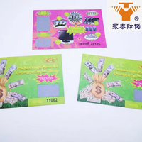 Tarjeta de Lotería Rasca y Gana con Impresión a Color