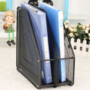 Organizador de Archivos y Revistas de Malla Metálica de 2 Niveles para Oficina y Material Escolar, Organizador de Escritorio Bonito y Moderno - Product Image 2