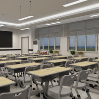 Meubles scolaires réglables en hauteur, bureau et chaise d'étude pour salle de classe, ensembles scolaires en bois pour les élèves