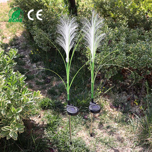 Extérieur solaire alimenté lumières fleur artificielle LED solaire Fiber optique éclairage lumineux décoration <span class=keywords><strong>de</strong></span> noël jardin pelouse lampe 12 97 - Product Image 5