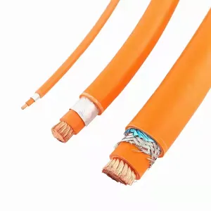 25mm2 Shielded HV Cable Orange 1000/1500V Double XLPE Insulated HV Cable For Electric Vehicle Car Conversions
