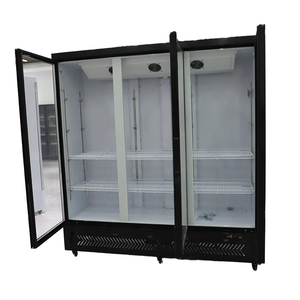 Dọc đơn nhiệt độ hai cửa trưng bày thương mại điện lạnh đồ uống Thiết bị làm mát - Product Image 2