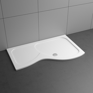 Base <span class=keywords><strong>de</strong></span> <span class=keywords><strong>douche</strong></span> universelle pour salle <span class=keywords><strong>de</strong></span> bain humide, en surface solide, en forme <span class=keywords><strong>de</strong></span> P, <span class=keywords><strong>de</strong></span> 1500 mm, découpable, pour caravane - Product Image 6