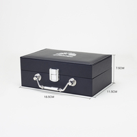 Boîte en cuir PU sur mesure luxueuse Emballage à main pour boîte en cuir de parfum