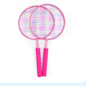 ขายส่งด้ายไนลอนสีฟ้าและสีชมพูคู่แร็กเก็ตใน<span class=keywords><strong>เด็ก</strong></span>เล็กนุ่มห่อเด็กแร็กเก็ตแบดมินตัน<span class=keywords><strong>ชุด</strong></span> - Product Image 5