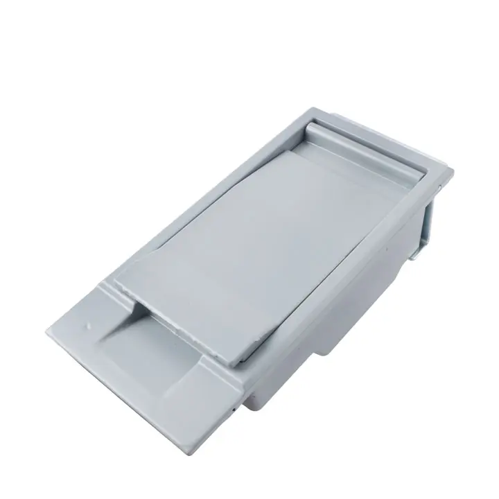 Kaliteli kutu tipi trafo düz kilitli dolap kapı toka kolu ve panelli kapı kilit ile MS888 alüminyum alaşımlı Panel kilidi