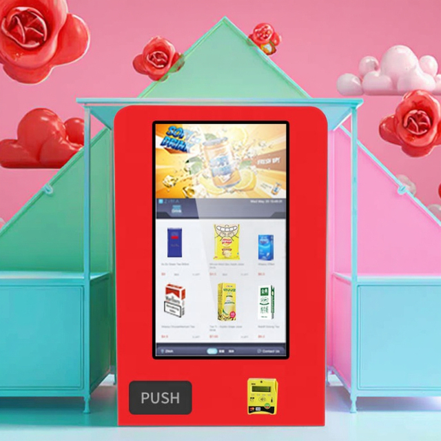 Thailand Water Vending Machine Automatic Chocolate Cookie Vending Machine