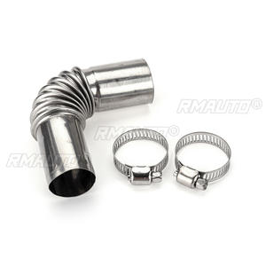 2/4/6 piezas Conector de escape en codo de 24 mm para conducto de ventilación de aire de calefactor de coche, para calefactor diésel de estacionamiento Webasto Eberspaecher - Product Image 2