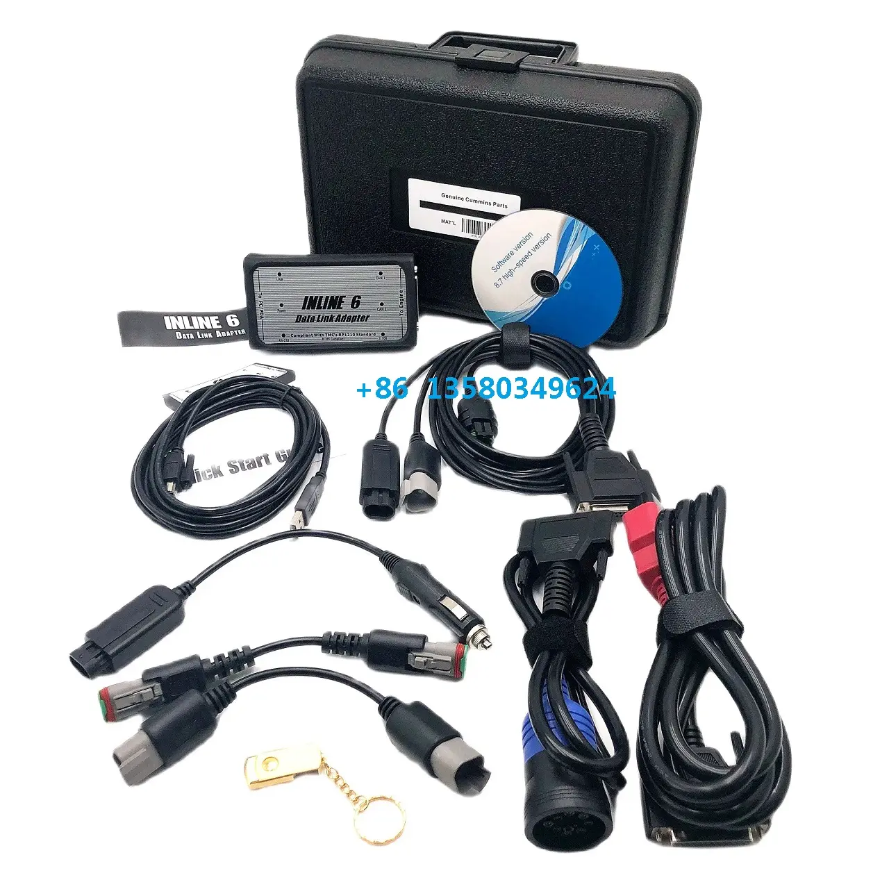 für INLINE 6 V8.7 V7.62 Daten Schwerlast für INLINE 7 für Cummins Diagnostics komplette INLINE-Schwerlast-Lkw-Diagnosegeräte