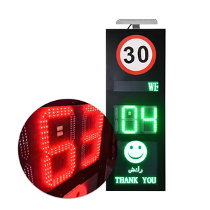 Señal de tráfico Led de marca KIMKE de letreros de velocidad de radar con pantalla LED de alto brillo Señal de velocidad con energía solar - Product Image 4