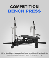OEM ODM Vente en gros Rack combiné de compétition de squat pour haltérophilie robuste, norme IPF