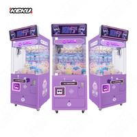 Machine à griffes de pêche de peluches pour parc d'attractions et salle d'arcade, jeu ludique néon attrayant, de haute qualité