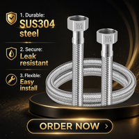 Tuyau ondulé en acier inoxydable 304, maille tissée, pour l'industrie métallurgique, résistant aux hautes températures et à la vapeur haute pression, vente en gros d'usine