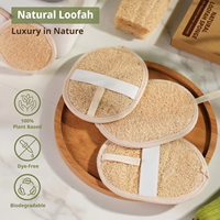 Éponge exfoliante naturelle en loofah pour le corps et le visage, 100% végétale, biodégradable, pour une peau lisse et éclatante, OEM