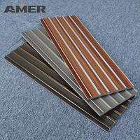 Panneaux muraux décoratifs en plastique rainuré imperméables pour l'intérieur et l'extérieur, fabrication OEM Rongke