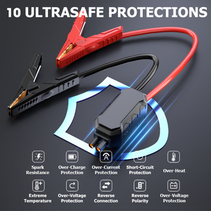 Démarreur USB-C à charge rapide 12V pour moto, voiture, camion, outil d'urgence 1500A, lumière LED, écran numérique, torche <span class=keywords><strong>SOS</strong></span> - Product Image 6