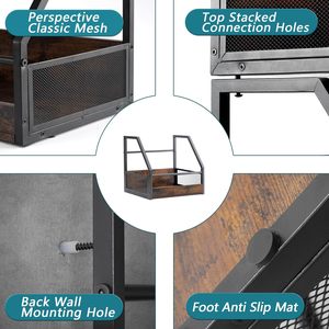 Organisateur de stockage de disques vinyles empilable Support <span class=keywords><strong>mural</strong></span> LP Crate Album Présentoir <span class=keywords><strong>CD</strong></span> Supports pour livres et musique - Product Image 4