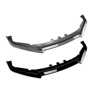 Amp Z Front Lip Splitter Bumper <b>Corner</b> <b>Protectors</b> For Toyota 86 Gt86 Ft86 2012 2016 Piano Black Carbon Fiber Texture - Product Image 2
