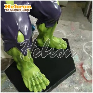 Statua Gigante di Hulk in Vetroresina, Personaggio di Film <span class=keywords><strong>Marvel</strong></span>, Decorazione per Palestra, Alta Qualità, Vendita all'Ingrosso - Product Image 6