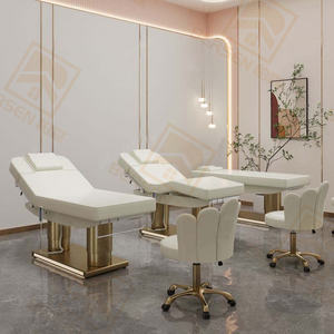 Lit <span class=keywords><strong>de</strong></span> <span class=keywords><strong>massage</strong></span> électrique pour spa <span class=keywords><strong>de</strong></span> beauté, design européen, base en acier inoxydable doré <span class=keywords><strong>de</strong></span> luxe, <span class=keywords><strong>extra</strong></span> <span class=keywords><strong>large</strong></span>, à vendre - Product Image 3