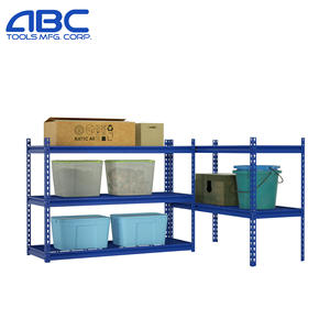 Étagères métalliques industrielles en treillis métallique, rayonnages d'entrepôt, rayonnages en acier, étagères de rangement réglables sans boulons pour garage - Product Image 5