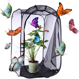 <span class=keywords><strong>Habitat</strong></span> portable pliable en maille pour animaux, idéal pour les papillons et les reptiles – Boîte pliable pour petits animaux - Product Image 2