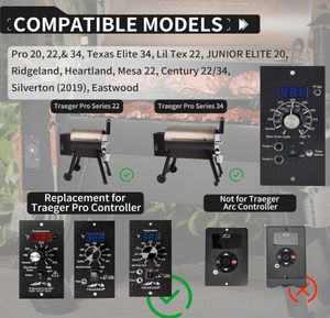 Controlador de temperatura para barbacoa, Kit de termostato Digital de AC 120/220V, Pellet Smoker, juego de accesorios para parrilla de madera - Product Image 4