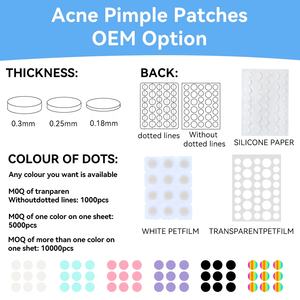 CSXファクトリーダイレクトカスタム有機顔分離にきびパッチ透明ハイドロコロイドPEにきびパッチダークスポットダイレクト - Product Image 4