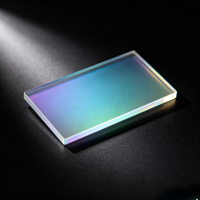 HC Optics Polarizing Beam Splitter Cube Fused Silica Komponen Optik Ukuran Khusus Transmisi 95% untuk Penelitian Ilmiah