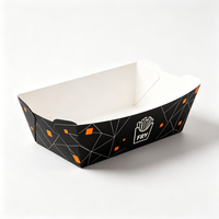 Boîte à collation en papier kraft résistante à l'huile, impression personnalisée, vente en gros pour aliments frits, restauration rapide, distributeurs mondiaux de traiteur