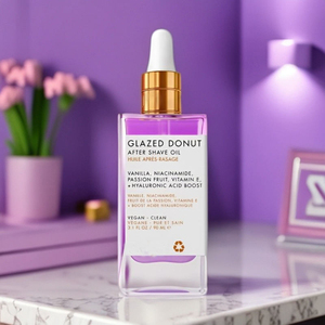 Aceite para Después del Afeitado Donut de 90 ml, Aceite Esencial Puro Hidratante con Aroma a Vainilla y Maracuyá, Suave y Fresco - Product Image 1