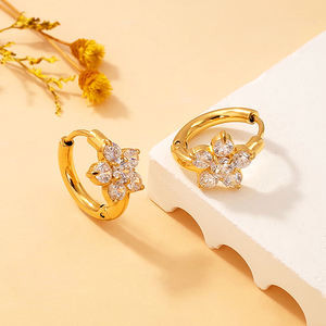 Корейские модные дизайнерские позолоченные украшения из нержавеющей стали для свадьбы - Product Image 4