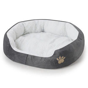 Winterhuisdierenproducten Lamsfluwelen <span class=keywords><strong>Kennel</strong></span> Groothandel Warme Kleine Hondenkennel Met Massief Patroon Hondenbed En Huisdierenmat - Product Image 3