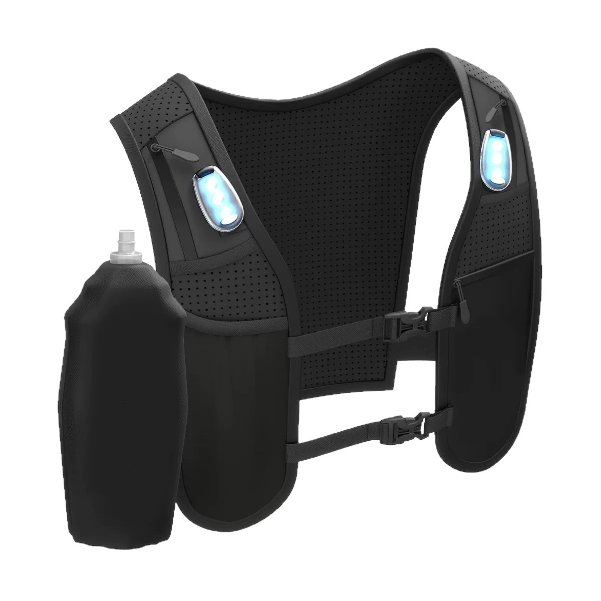 Lightweight Waterproof Fashion Neoprene Unisex Adjustable Vest Phone Holder & Storage Safety Lights Hydration Vest for Running