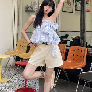 High Grade <b>Women</b> Pants <b>Short</b> Many Colours Fashion Casual Breathable 100% Cotton Private Label Made Vietnam Factory Free Sample - Product Image 2