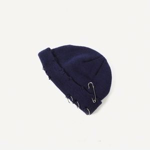 Gorro de Punto con Parche Personalizado de Marca Privada al por Mayor, Gorro de Pescador Desgastado con Tachuelas para Hombre y Mujer - Product Image 4