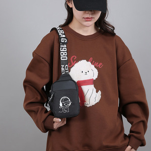 Bolso cruzado de nailon para teléfono con estampado de dibujos animados, cierre de cremallera y tarjetero para uso diario, Verano 2025 - Product Image 3