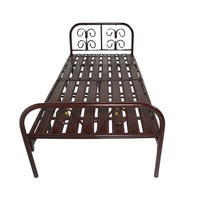 Lit métallique temporaire Simple et Simple, lit Simple, double, king/queen size, pliable, pour chambre à coucher, Loft