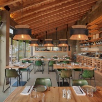 Asie du sud-est Style chanvre corde salle à manger suspension lampe décor intérieur Restaurant naturel Simple suspendus lumières E27