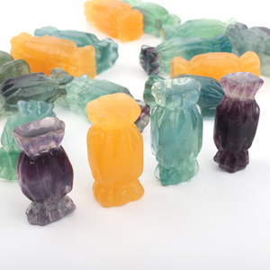 Vente en gros de bonbons en cristal naturel de haute qualité, bonbons en fluorite pour cadeau d'Halloween - Product Image 3