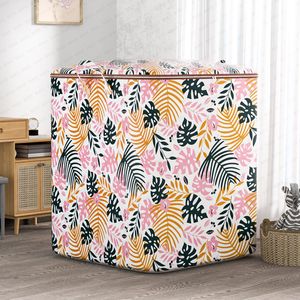 Clothing Organizer <b>Storage</b> <b>Box</b> Rectangle Large Capacity <b>Folding</b> Moving Packing Bag Laundry Basket Houndstooth Pattern - Product Image 2